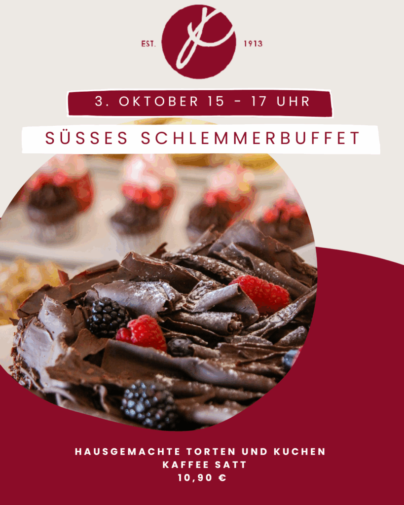 Süßes Schlemmerbuffet am 03. Oktober 2025 bei Parrmann in Eystrup